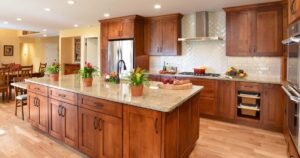 custom cabinets in home kitchen remodel in Beavercreek Ohio