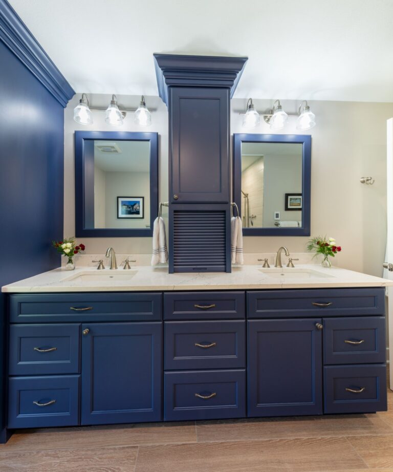 navy blue Bellbrook Master Bedroom & Bath Suite